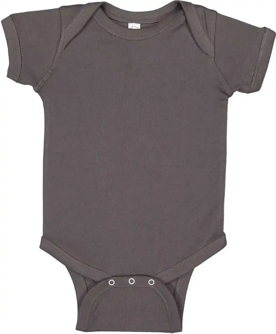 Rabbit Skins 4424 Infant Vintage Fine Jersey Bodysuit Charcoal