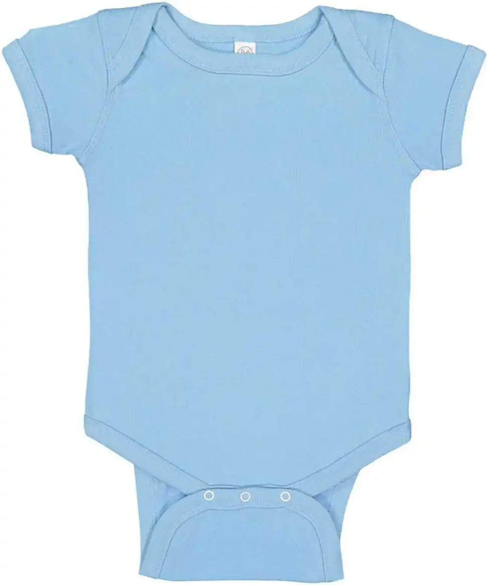 Rabbit Skins 4424 Infant Vintage Fine Jersey Bodysuit Light Blue