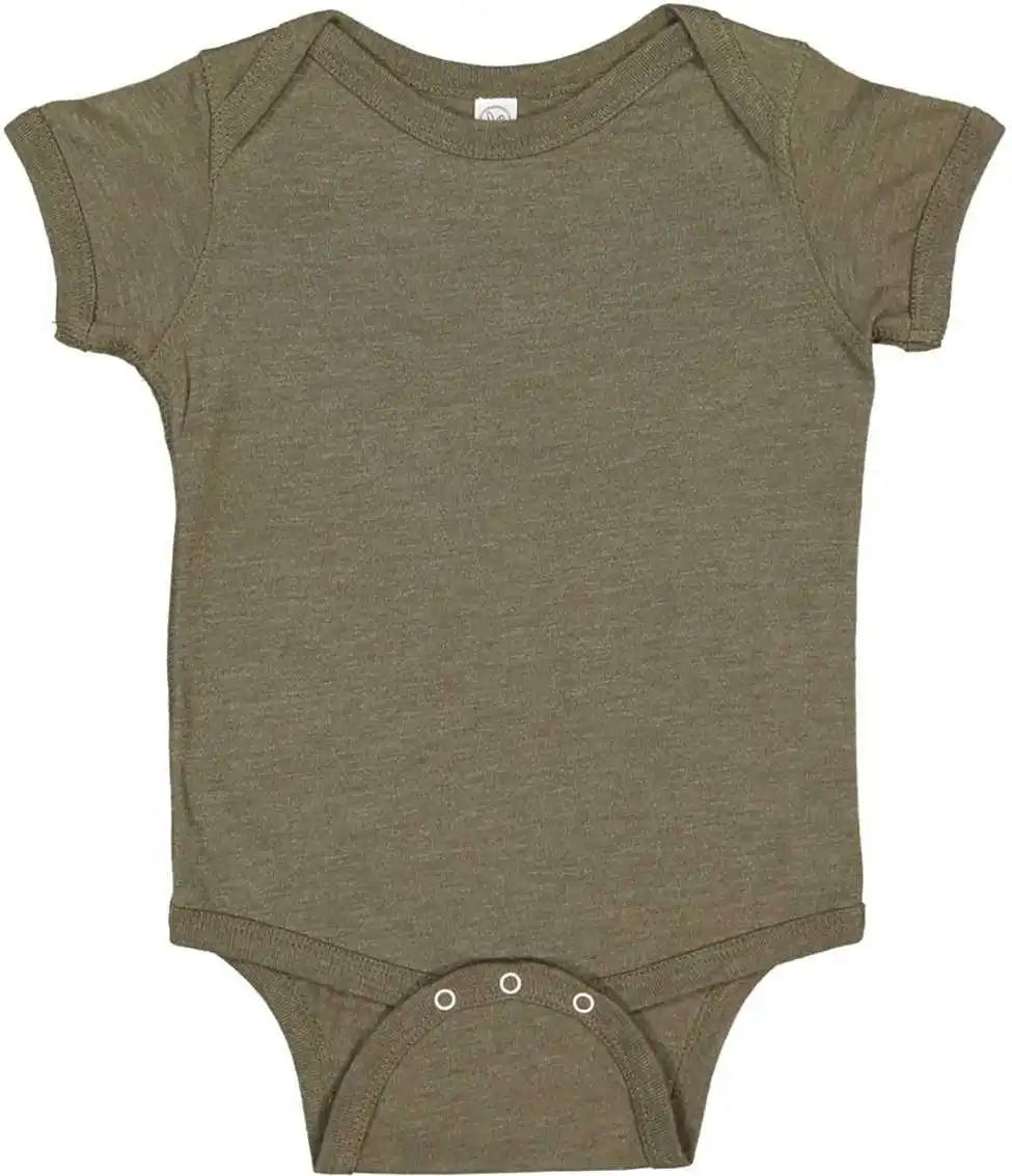 Rabbit Skins 4424 Infant Vintage Fine Jersey Bodysuit Military Green