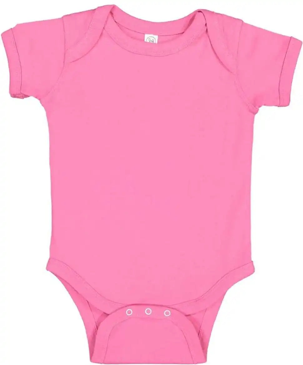 Rabbit Skins 4424 Infant Vintage Fine Jersey Bodysuit - Raspberry