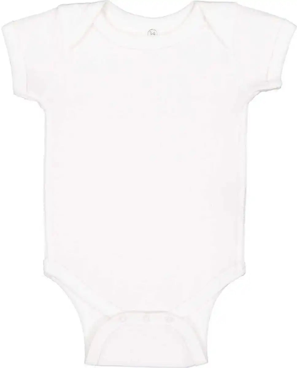 Rabbit Skins 4424 Infant Vintage Fine Jersey Bodysuit White
