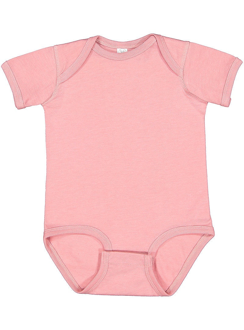Rabbit Skins 4424ex Infant Fine Jersey Bodysuit - Extended Colors - Vintage Mauvelous