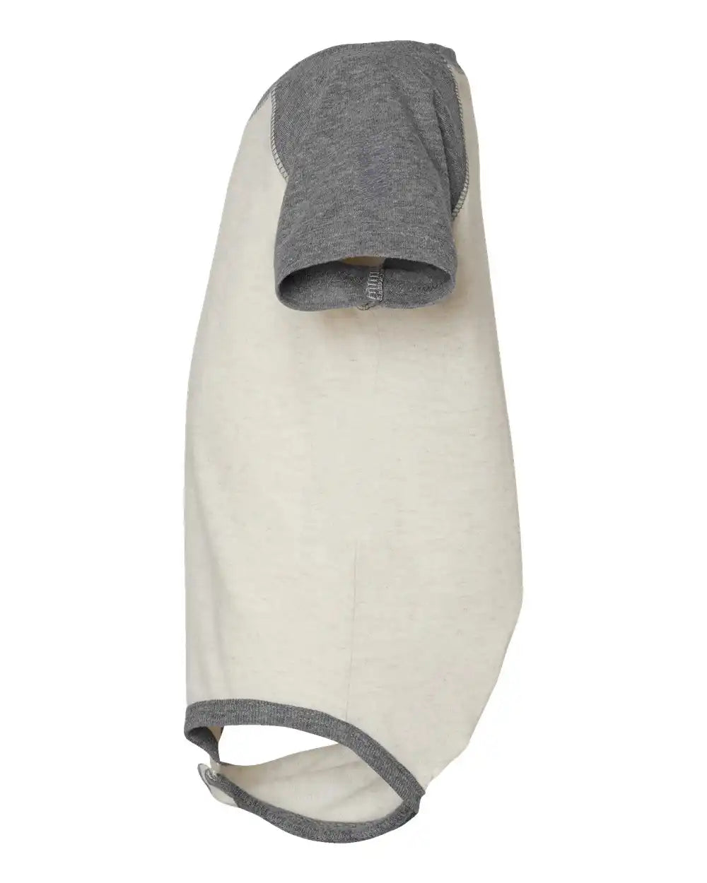 Rabbit Skins 4430 Infant Baseball Fine Jersey Bodysuit - Natural Heather Granite