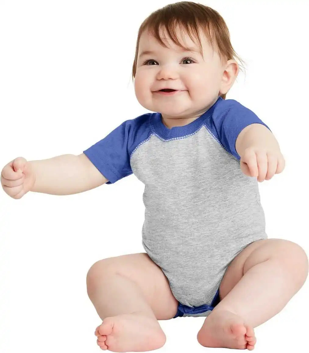 Rabbit Skins 4430 Infant Baseball Fine Jersey Bodysuit Royal