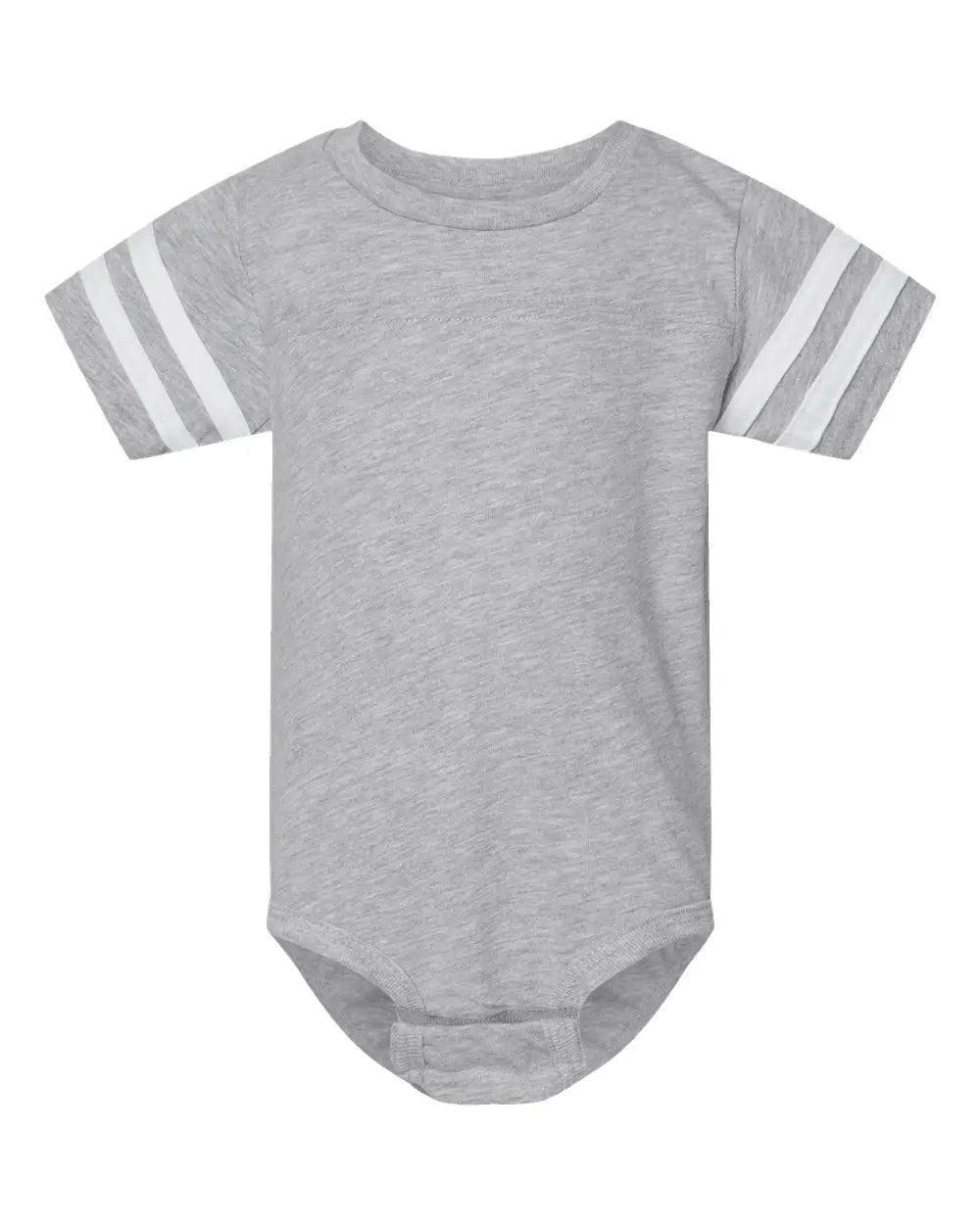 Rabbit Skins 4437 Infant Football Fine Jersey Bodysuit - Vintage Heather White - Heather/ / Nb