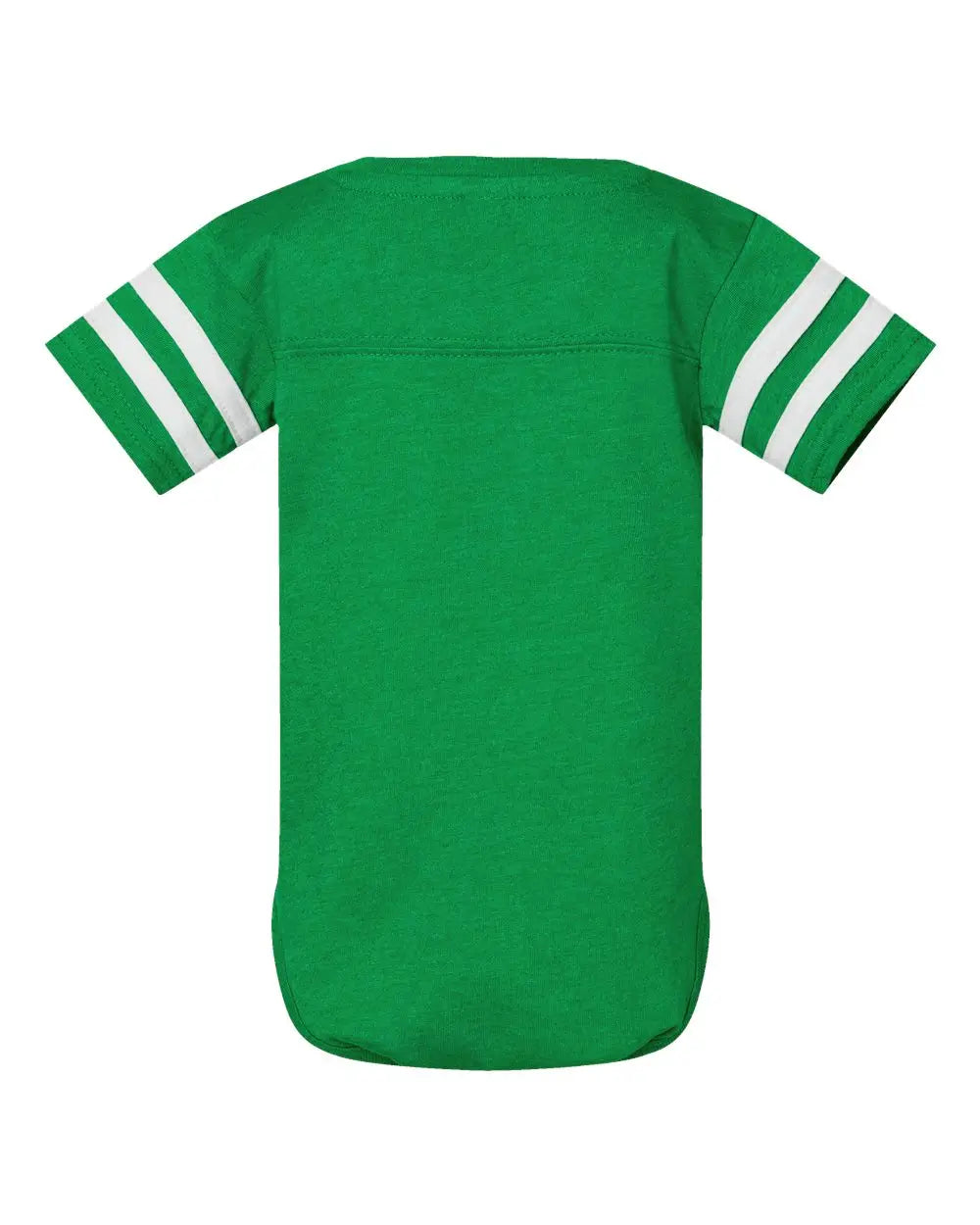 Rabbit Skins 4437 Infant Football Fine Jersey Bodysuit - Vintage Green White