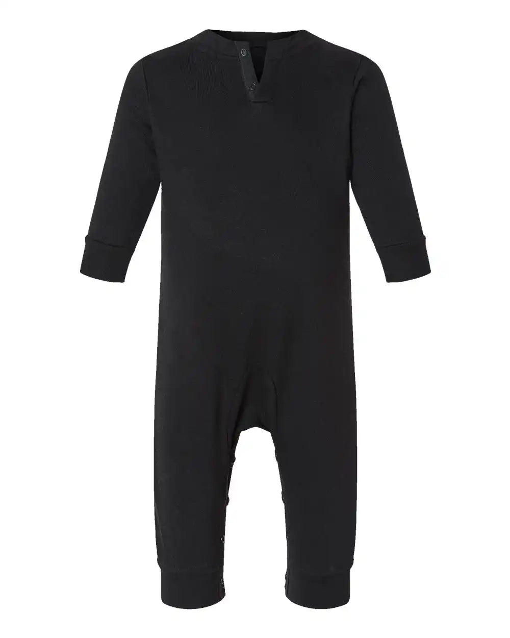 Rabbit Skins 4447 Infant Fleece One-piece - Black - 6m
