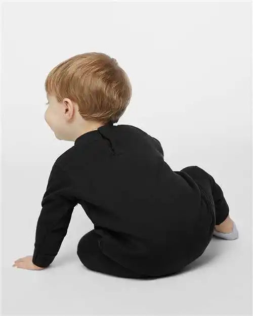 Rabbit Skins 4447 Infant Fleece One-piece - Black