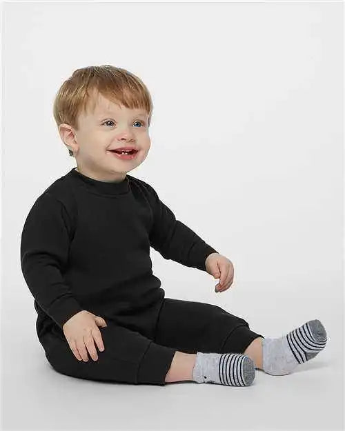 Rabbit Skins 4447 Infant Fleece One-piece - Black