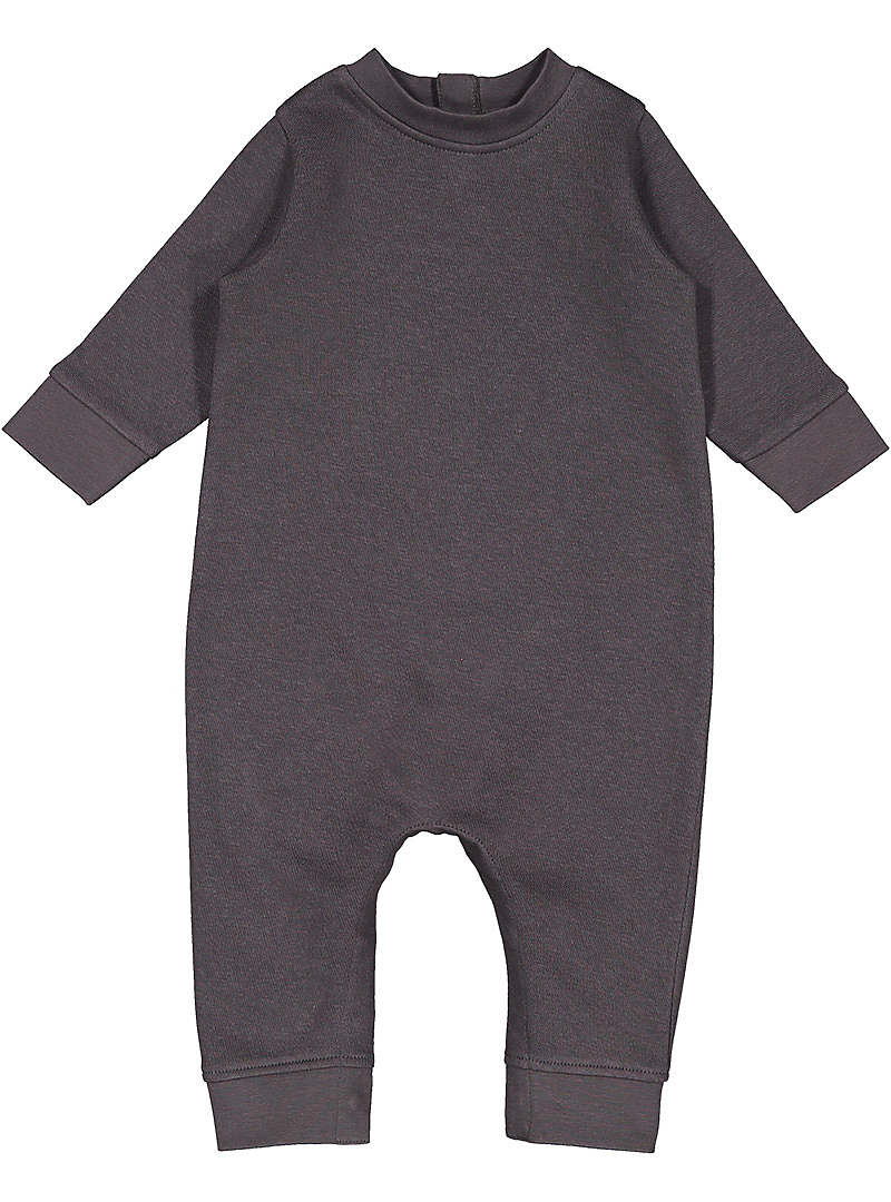 Rabbit Skins 4447 Infant Fleece One-piece - Charcoal