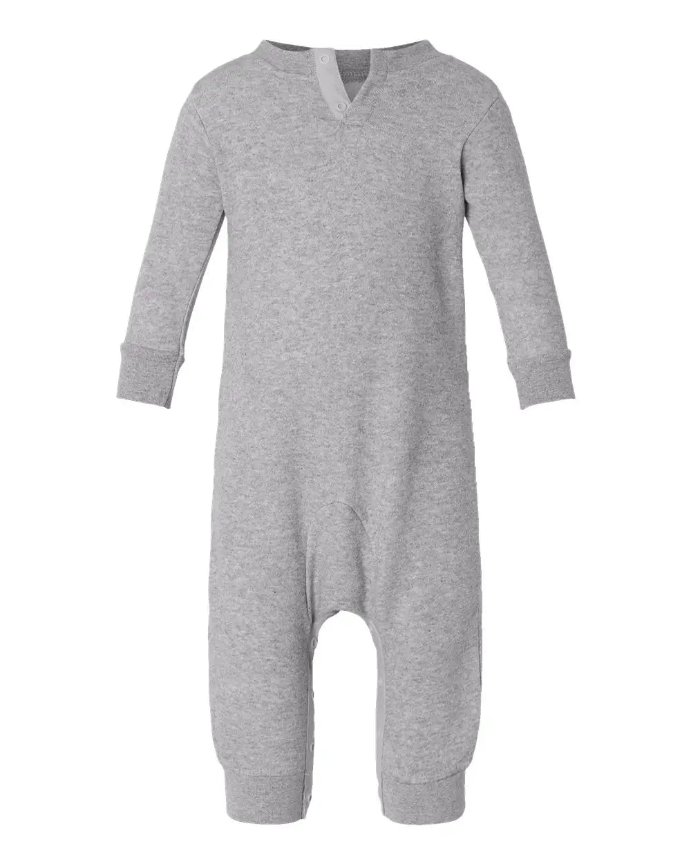 Rabbit Skins 4447 Infant Fleece One-piece - Heather - 6m