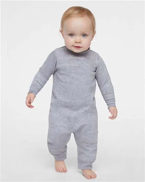 Rabbit Skins 4447 Infant Fleece One-piece - Heather