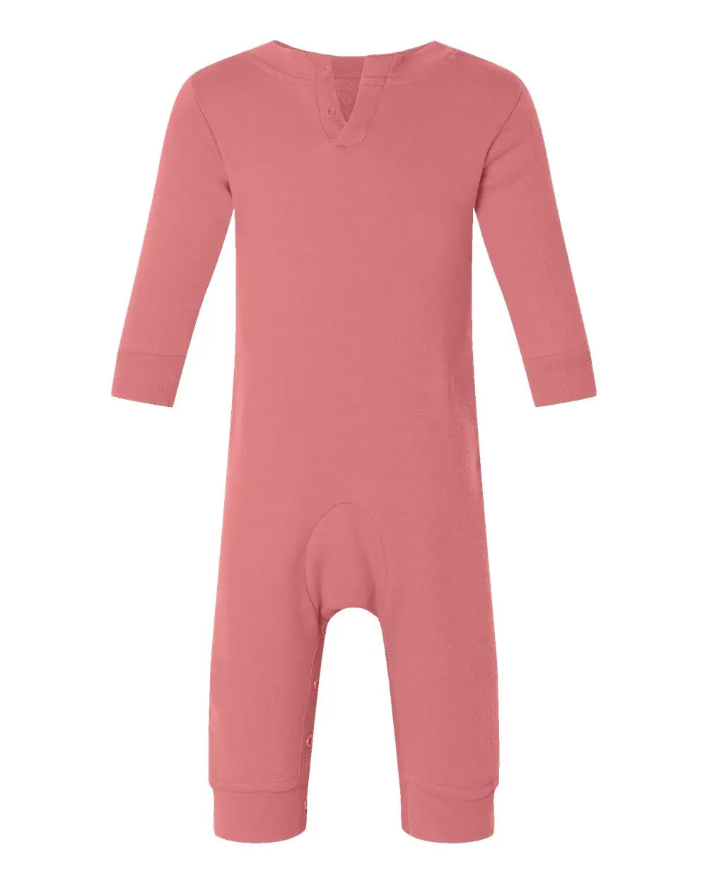 Rabbit Skins 4447 Infant Fleece One-piece - Mauvelous - Cardinal / 6m