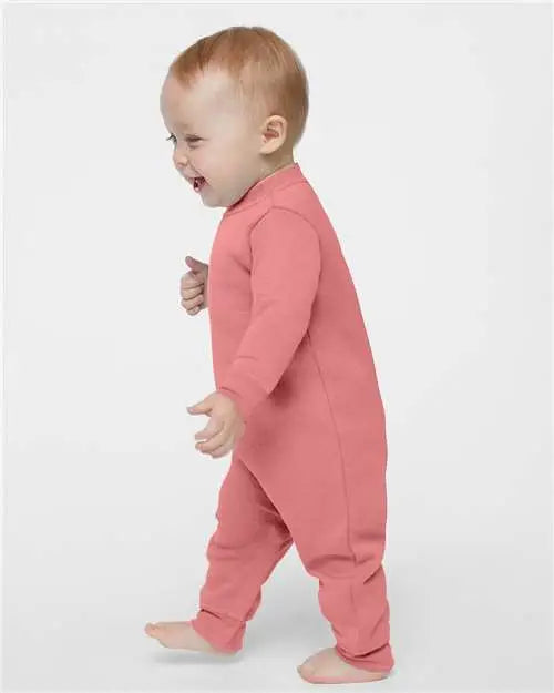 Rabbit Skins 4447 Infant Fleece One-piece - Mauvelous