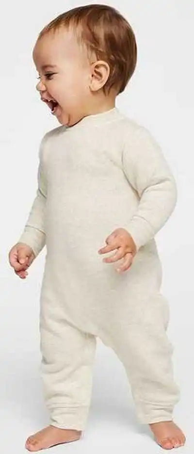 Rabbit Skins 4447 Infant Fleece One-piece - Natural Heather