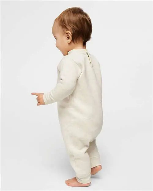 Rabbit Skins 4447 Infant Fleece One-piece - Natural Heather
