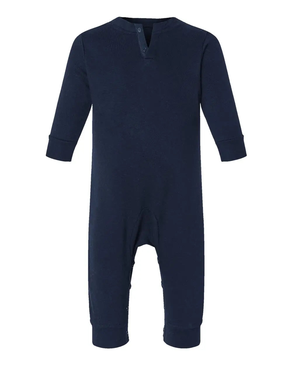 Rabbit Skins 4447 Infant Fleece One-piece - Navy - 6m
