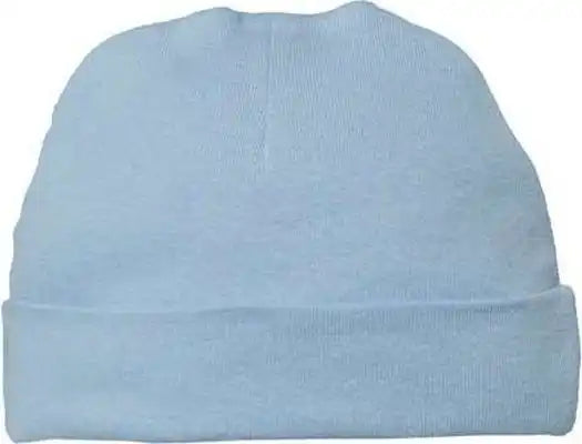 Rabbit Skins 4451 Infant Baby Rib Beanie - Light Blue - Ice / one Size Fits Most
