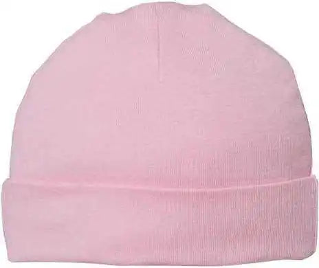 Rabbit Skins 4451 Infant Baby Rib Beanie - Pink - one Size Fits Most