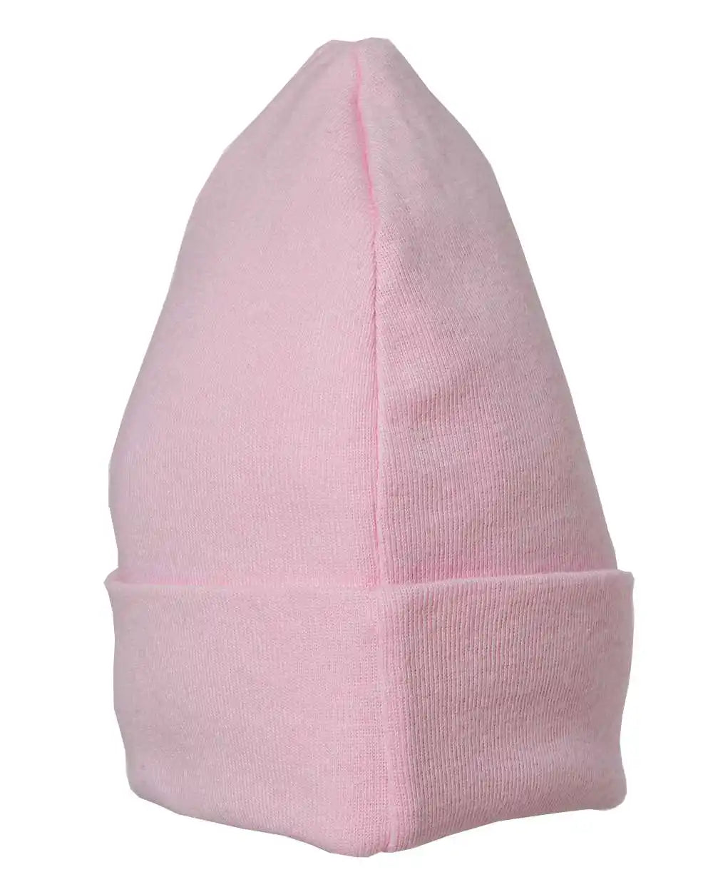 Rabbit Skins 4451 Infant Baby Rib Beanie - Pink - one Size Fits Most