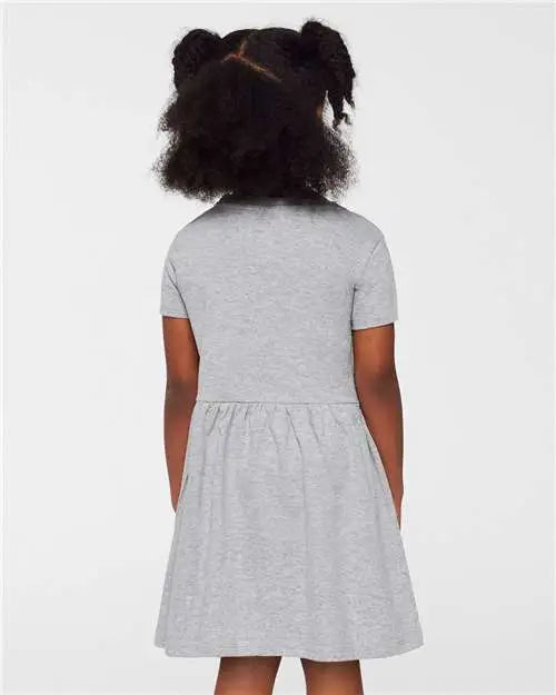 Rabbit Skins 5333 Toddler Fine Jersey Dress - Heather