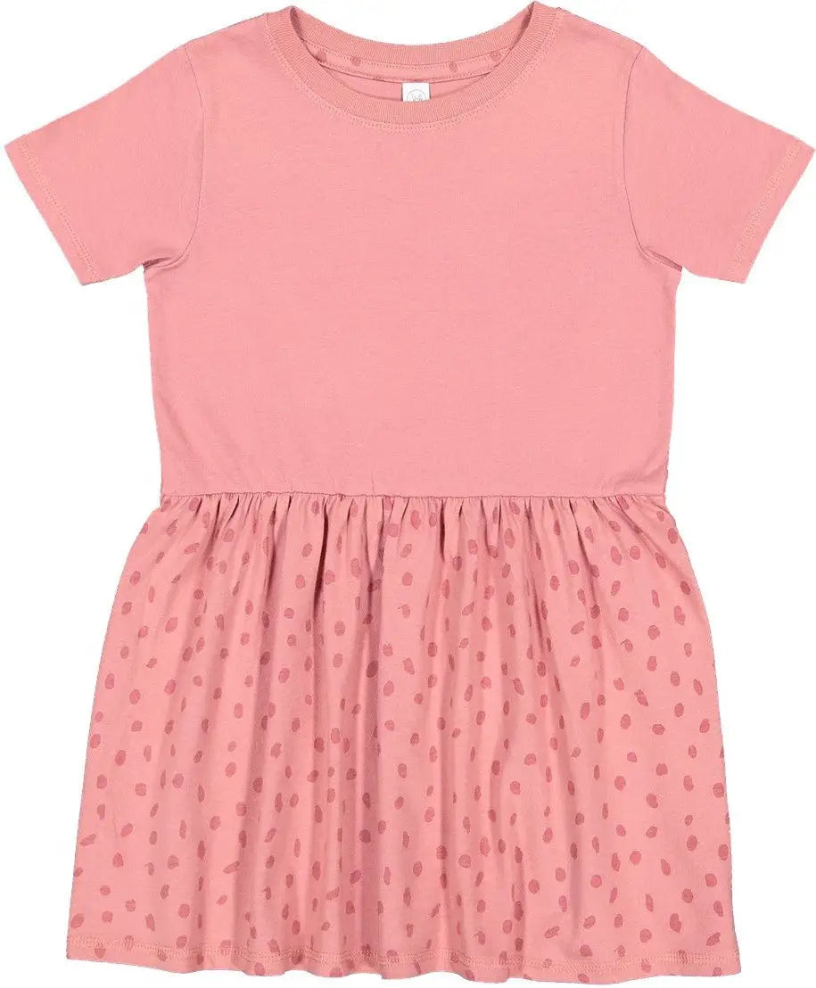 Rabbit Skins 5333 Toddler Fine Jersey Dress - Mauvelous Spot - 4t