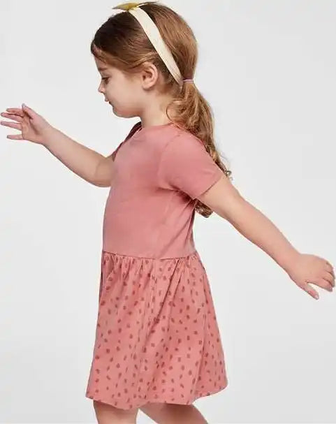 Rabbit Skins 5333 Toddler Fine Jersey Dress Mauvelous Spot