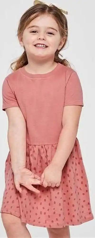 Rabbit Skins 5333 Toddler Fine Jersey Dress Mauvelous Spot