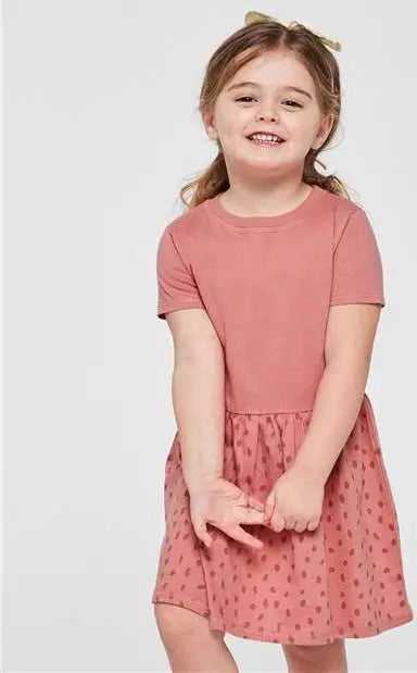 Rabbit Skins 5333 Toddler Fine Jersey Dress - Mauvelous Spot - 4t