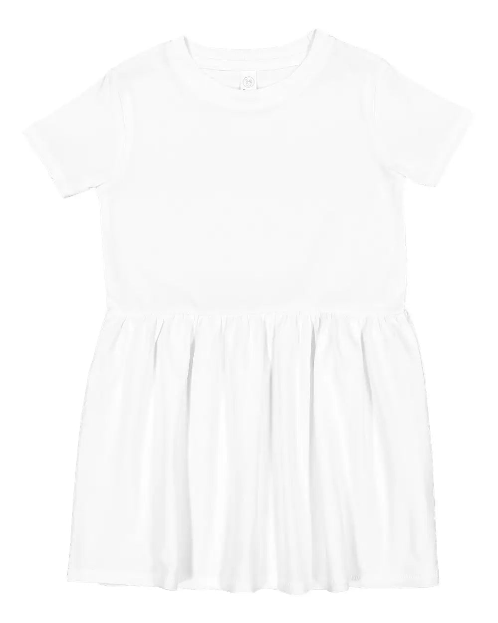 Rabbit Skins 5333 Toddler Fine Jersey Dress - White