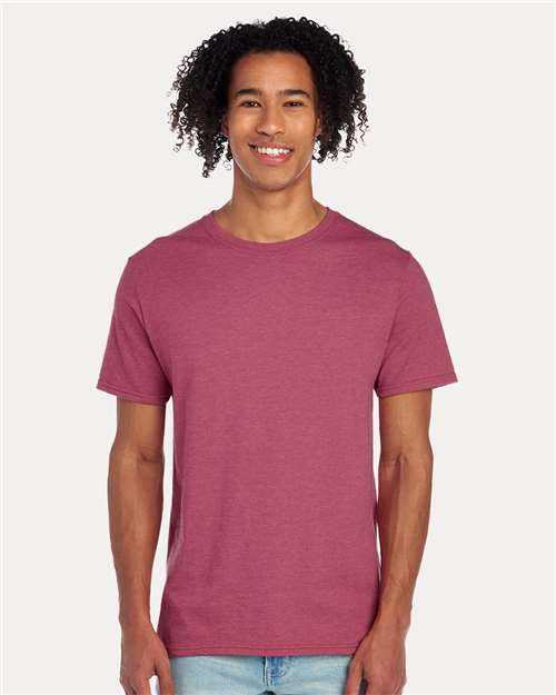 Raspberry Heather Premium Blend Ring-Spun T-Shirt - 560MR