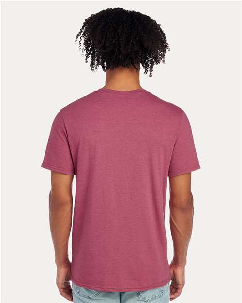 Raspberry Heather Premium Blend Ring-Spun T-Shirt - 560MR