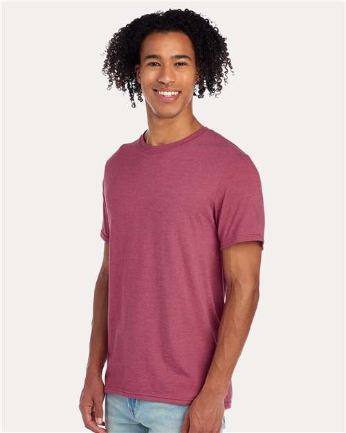 Raspberry Heather Premium Blend Ring-Spun T-Shirt - 560MR