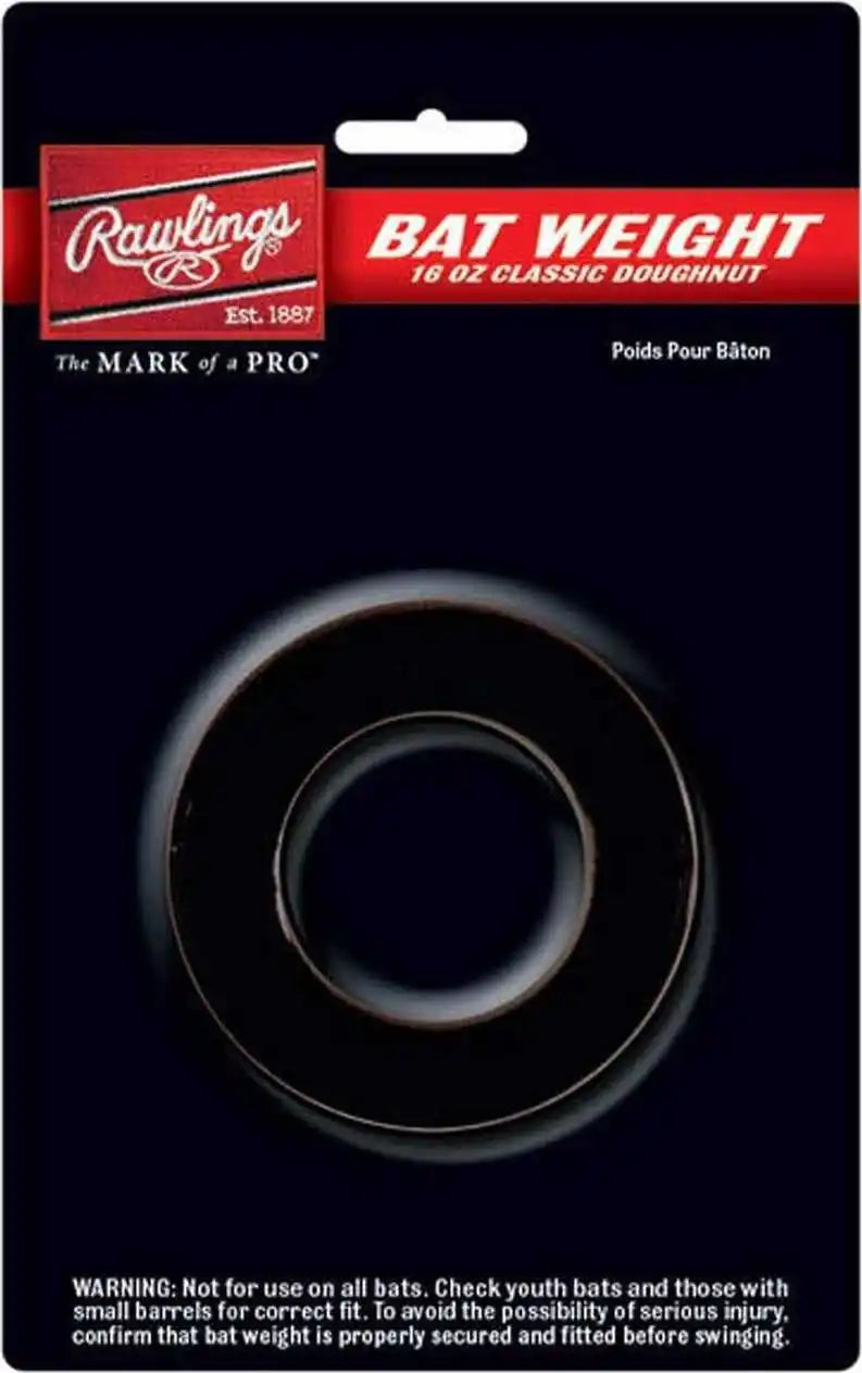 Rawlings 16oz Doughnut Bat Weight Black - 1 Ea