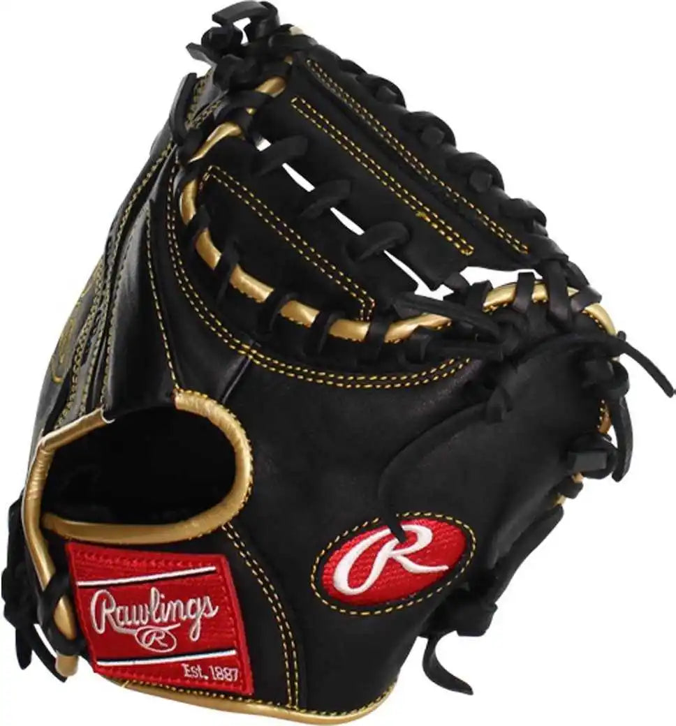 Rawlings 2021 R9 Series 27.00’’ Catcher’s Training Mitt R9trcm - Black Gold - Right Throw