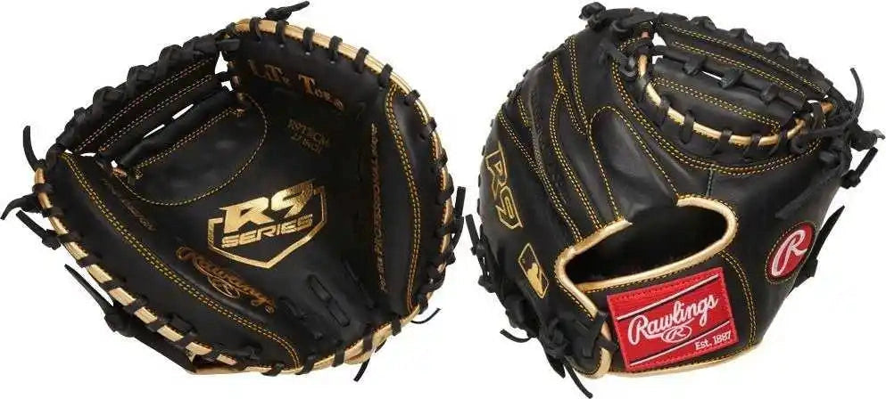 Rawlings 2021 R9 Series 27.00’’ Catcher’s Training Mitt R9trcm - Black Gold - Right Throw