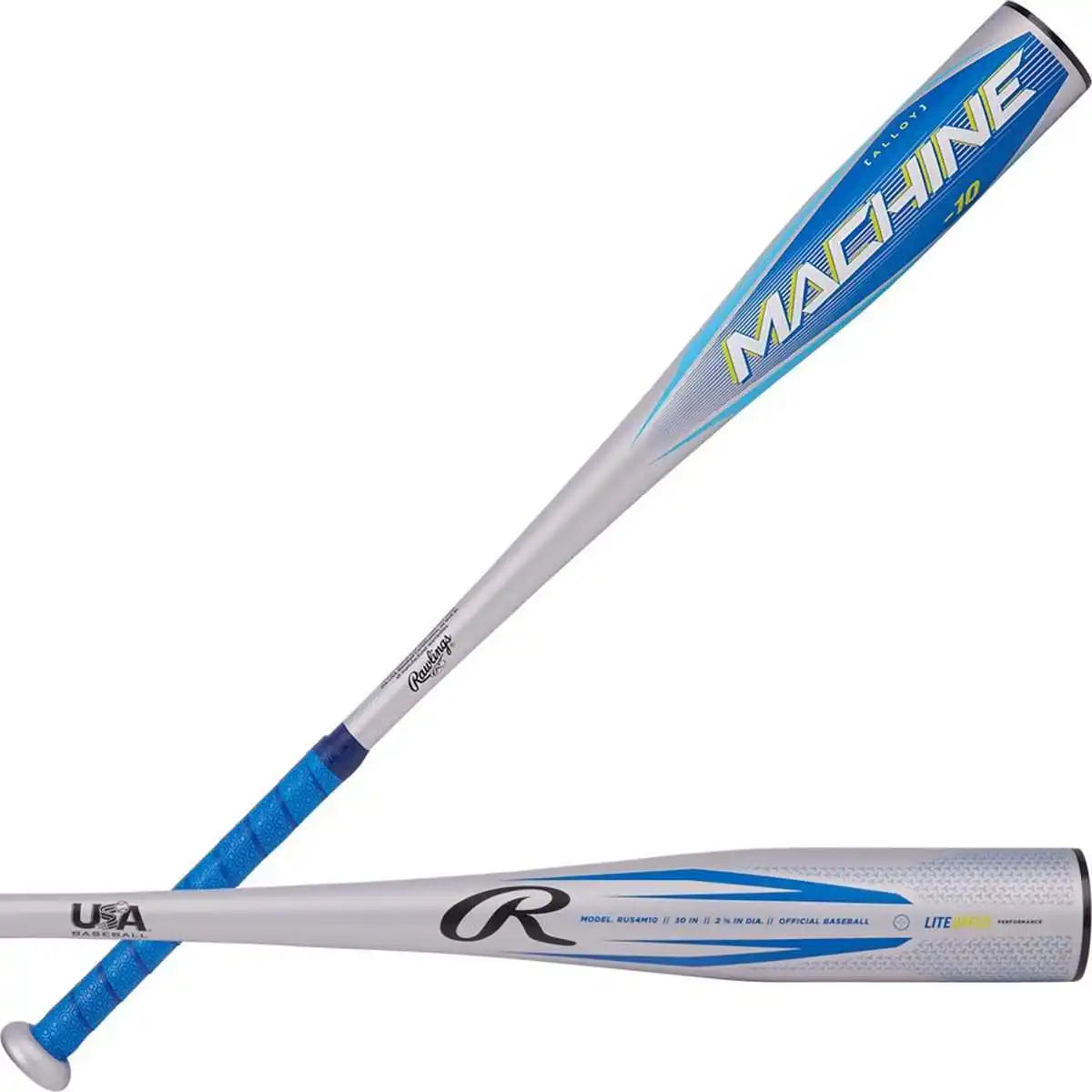 Rawlings 2024 Machine 2 5/8’’ Barrel (-10) Usa Bat - Blue Silver