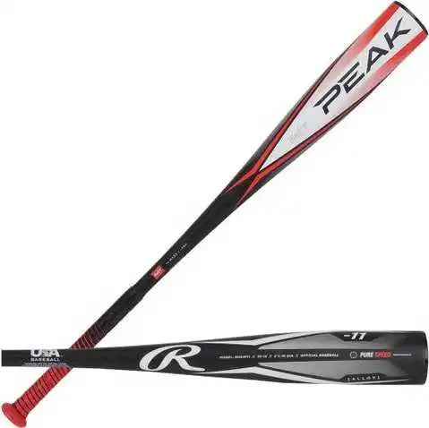 Rawlings 2024 Peak (-11) 2 5/8’’ Usa Approved Big Barrel Bat - Black Red