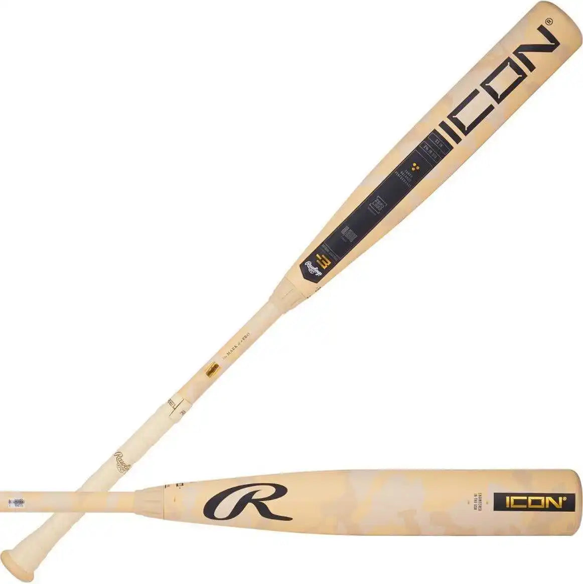 Rawlings 2025 Icon (-3) Bbcor 2 5/8’’ Bat - Tan