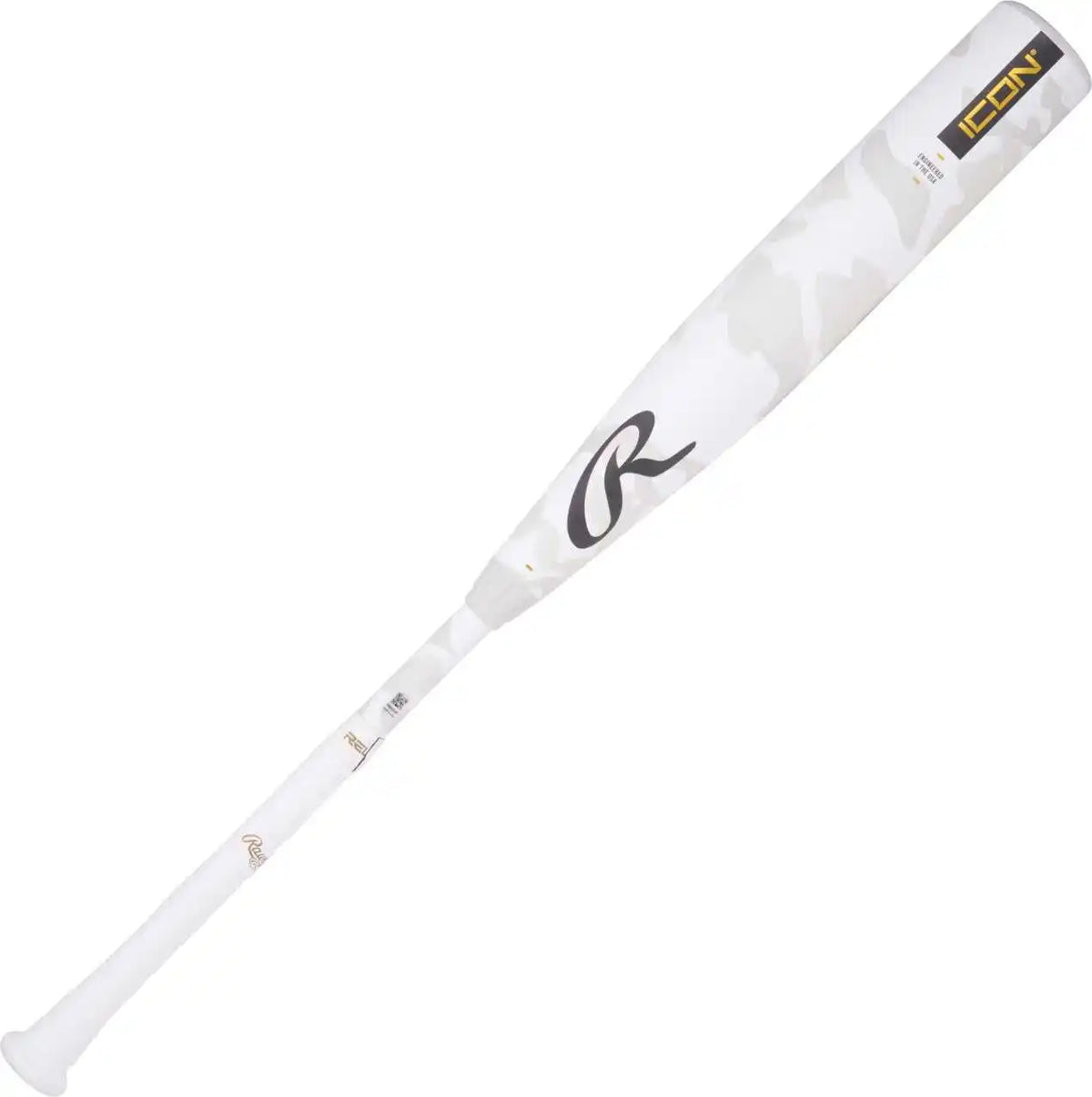 Rawlings 2025 Icon (-8) Usssa Youth Baseball Bat - White Black