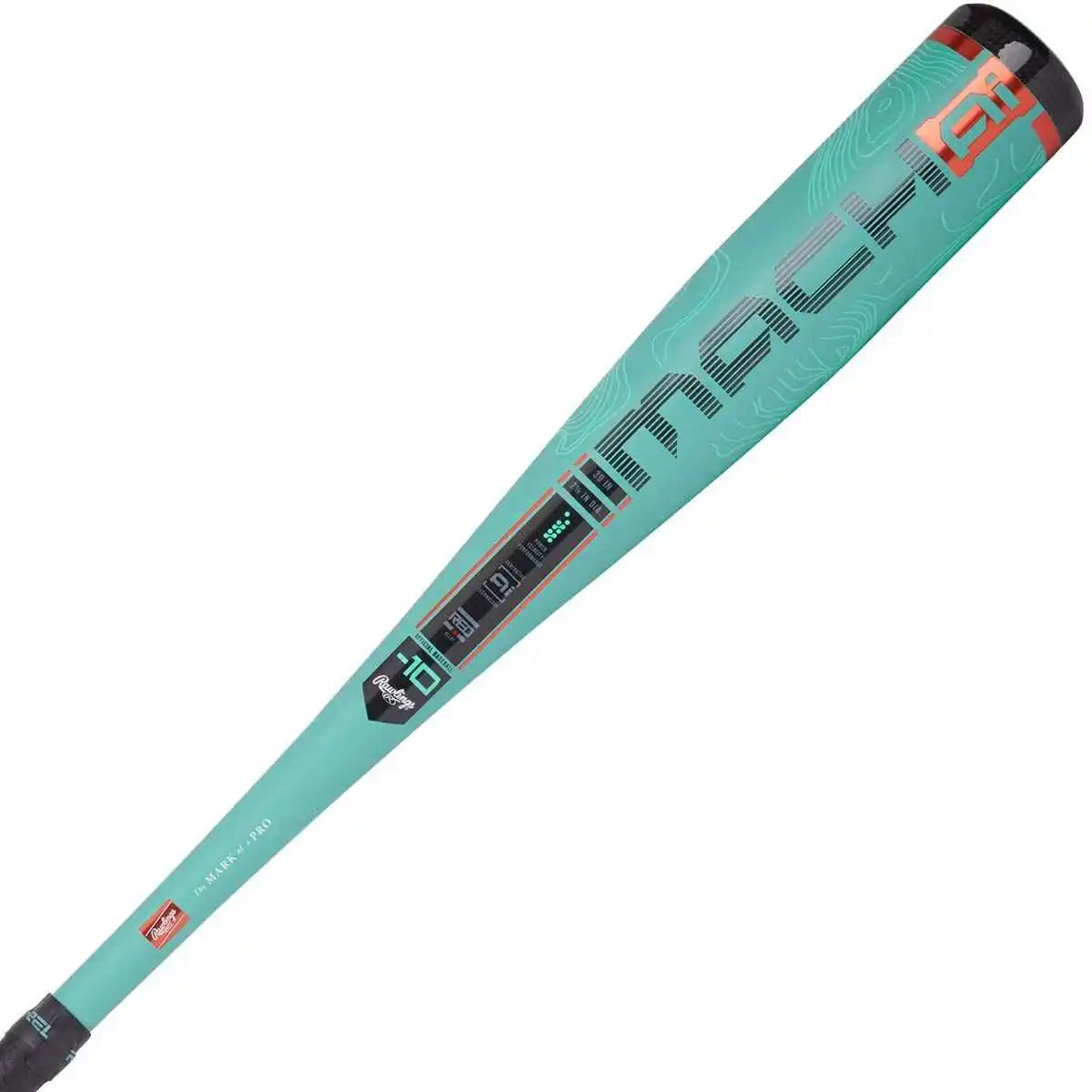Rawlings 2025 Mach Ai (-10) 2 5/8’’ Usa Approved Bat - Black Green