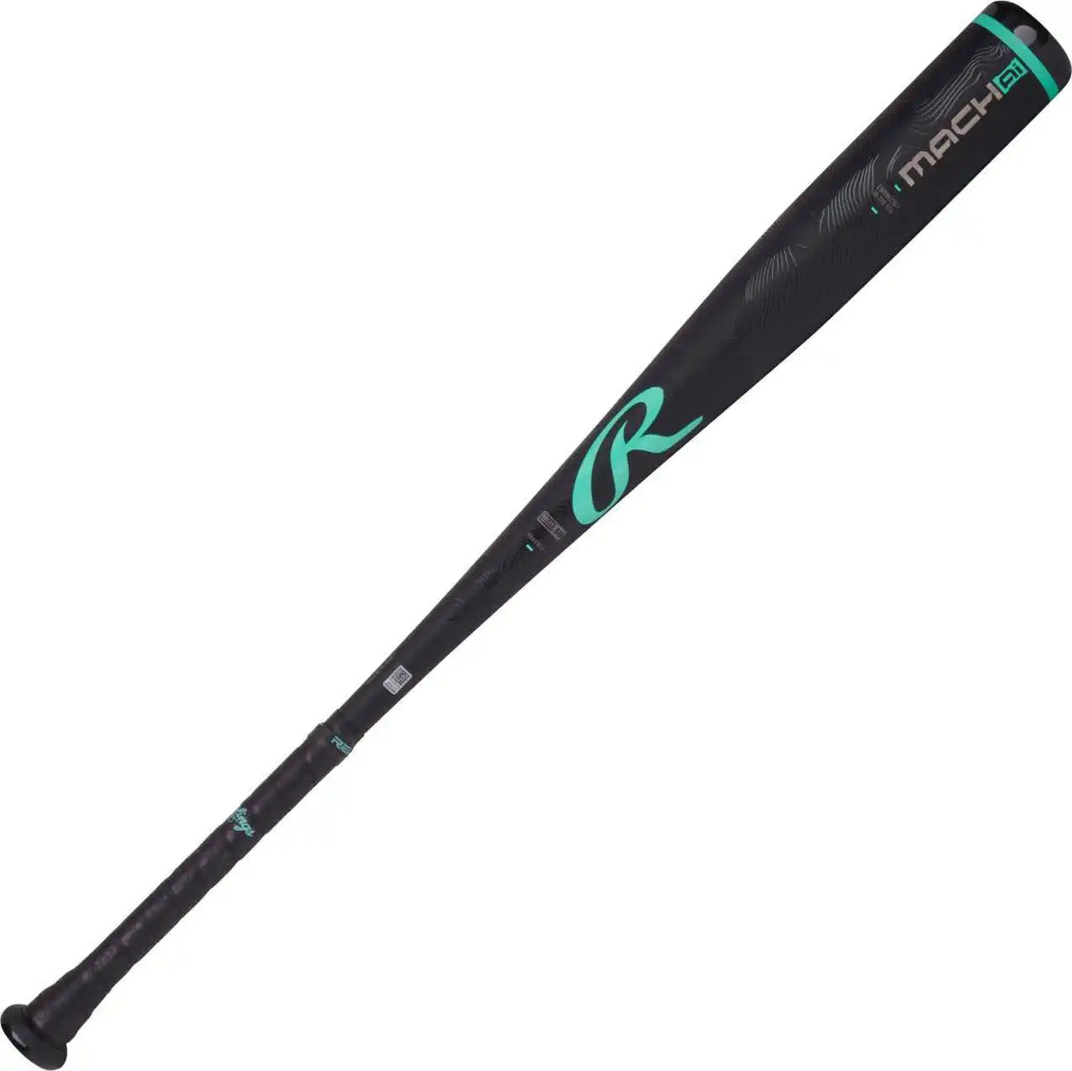 Rawlings 2025 Mach Ai (-3) Bbcor Baseball Bat - Black Teal Pink