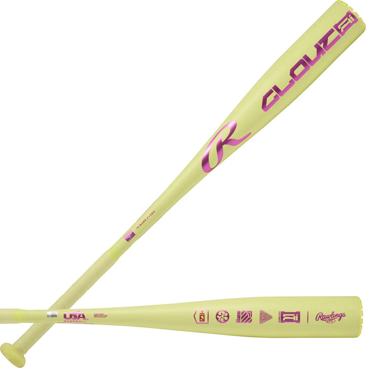 Rawlings 2026 Clout (-10) Usa Approved Bat Rus6c10 - Yellow Orange