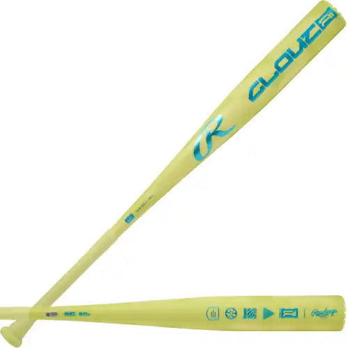 Rawlings 2026 Clout Ai (-3) Bbcor Bat Rbb6c3 - Yellow Blue