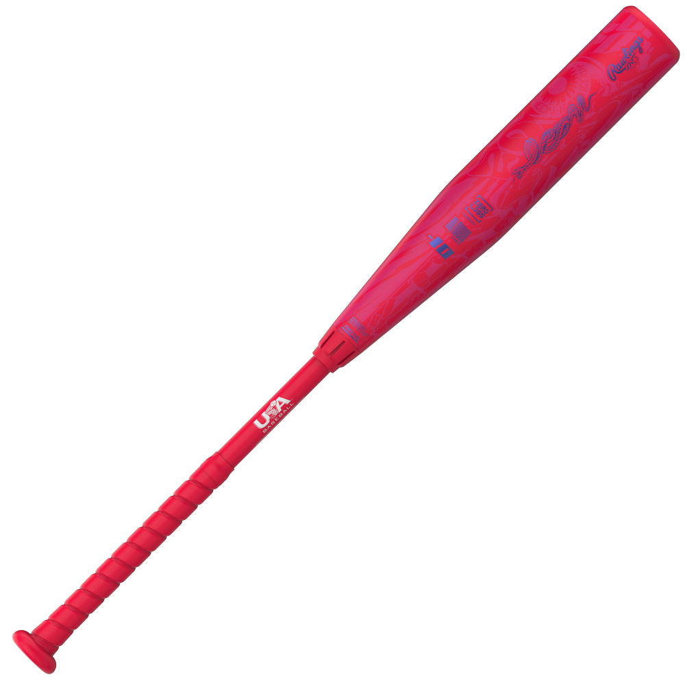 Rawlings 2027 Icon (-10) Usa Approved Bat Rus7i10 - Hot Pink Royal Blue