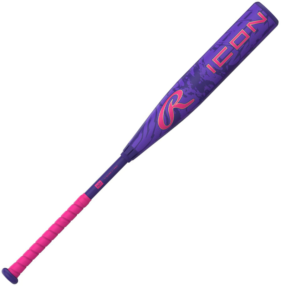 Rawlings 2027 Icon (-8) Usssa Bat Rut7i8 - Purple Pink