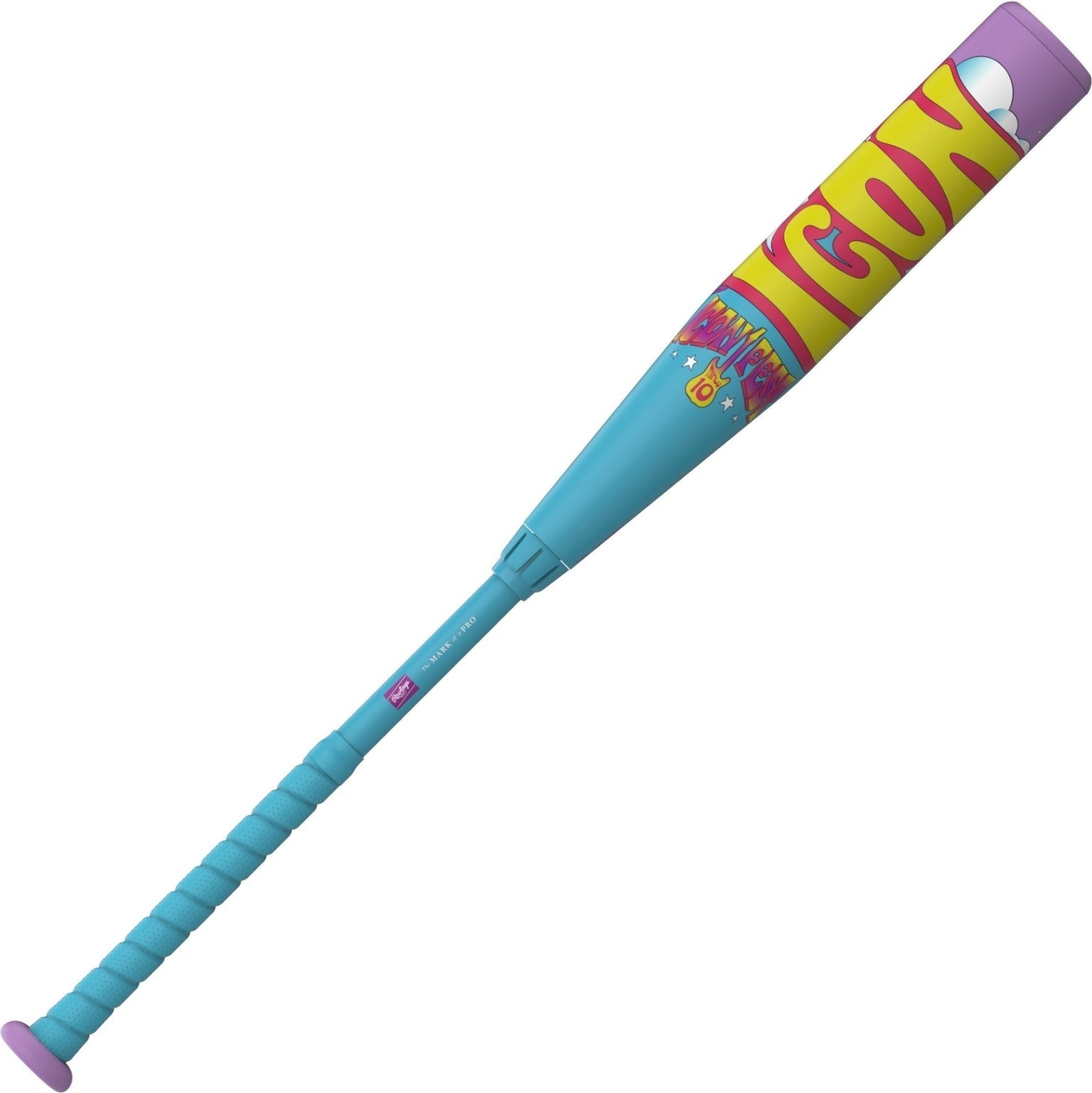 Rawlings 2027 Icon Fest (-10) Usssa Bat Rut6ifl10 - Blue Purple Yellow