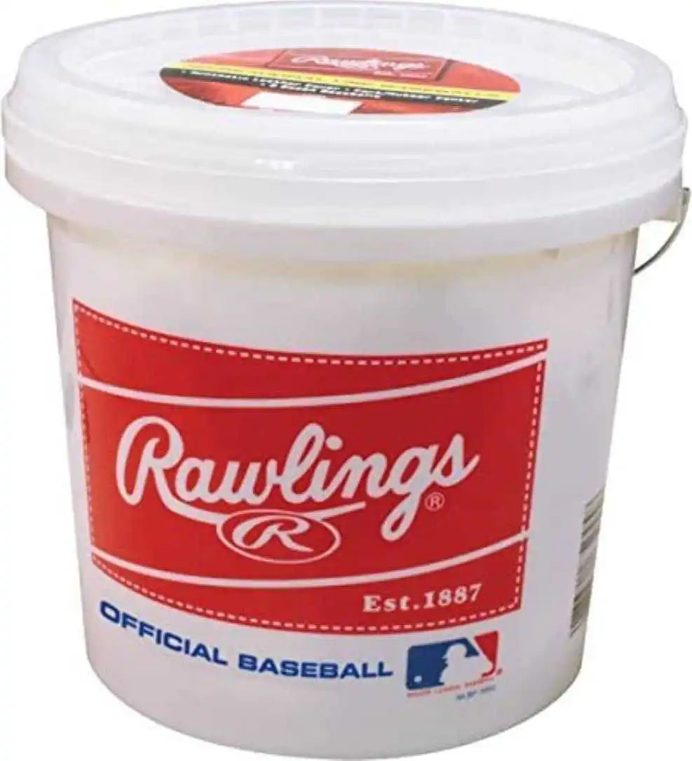 Rawlings 24 R8u Game Baseballs with Bucket - 2 Dozen