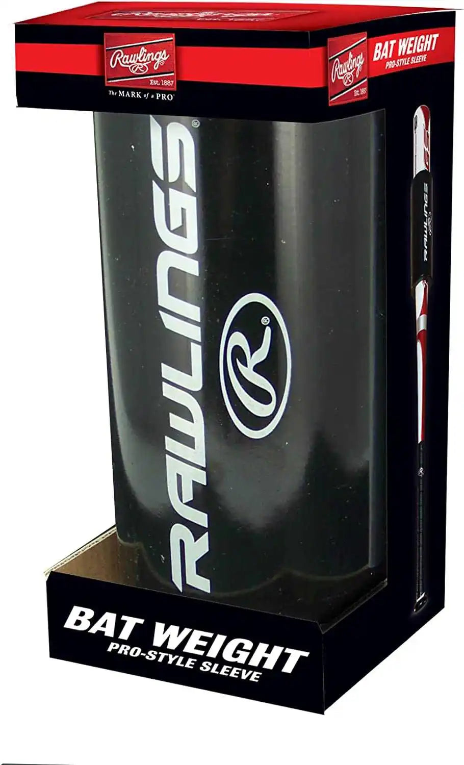 Rawlings 7’’ Pro Style Sleeve Bat Weight 24 Oz - Black