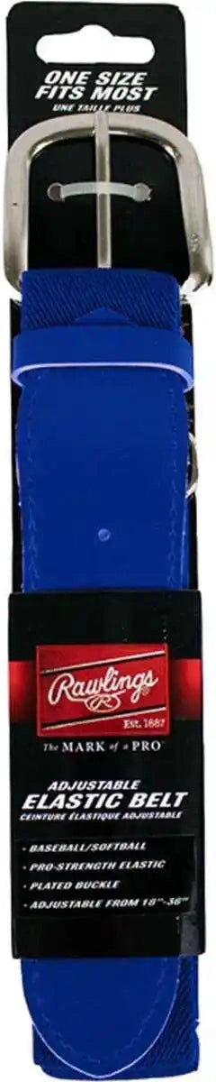 Rawlings Adjustable Baseball Softball Elastic Belt - Blue - Royal / Osfm